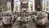 Versailles Velvet & Antique Platinum Sofa Model 56845 By ACME Furniture